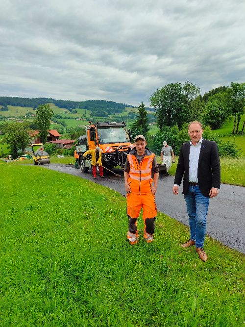 Weitnau investiert in den Straßenbau